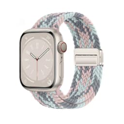 Nylon Braided Band Strap Compatible For Apple Watch S10 46mm 44mm 40mm 45mm 49mm 41mm 38mm iWatch series se 10 7 3 5 6 8 9 Ultra