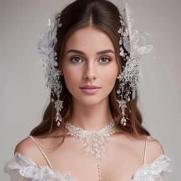 2Pcs Fashion  Handmade Veil Beads Hairgrips For Women Bride Wedding Clips Hair Accessories Jewelry Party Gift