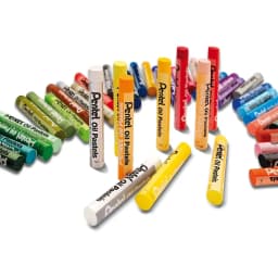 Pentel Arts Oil Pastel Set 6/12/25/50 Assorted Colors Brilliant Pastels Apply Smoothly and Blend Easily for Subtle Shades PHN