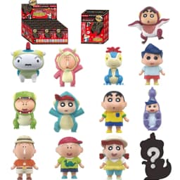 JANDOOM Crayon Shin-Chan Anime Figure Creative Peripheral Dinosaur Diary Baby Rice Grain Doll Model Blind Boxs Toy Birthday Gift