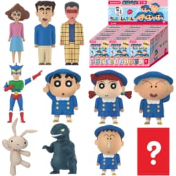 JANDOOM Crayon Shin-Chan Anime Figure Creative Peripheral Dinosaur Diary Baby Rice Grain Doll Model Blind Boxs Toy Birthday Gift