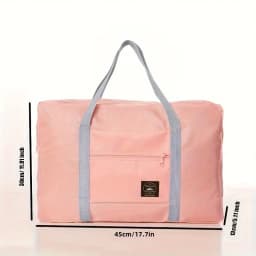 1 Set of Foldable Large Capacity Travel Luggage Bag, Expandable Fitness Bag, Sports Carry-On, Weekend Luggage Check-In
