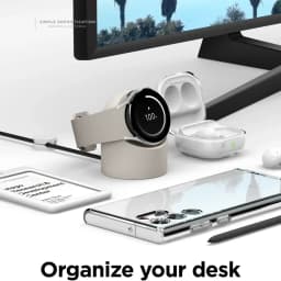 Compatible with Samsung Galaxy Watch 7 6 5 Charger Stand 40 44 46mm Galaxy Watch 5Pro Charger Silicone Stand Charging Base