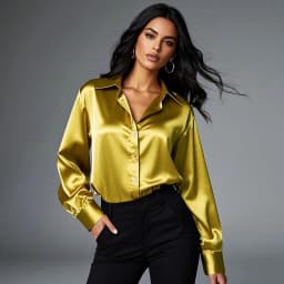 Korean Office Lady Trend Casual Shirt Elegant Blouses For Women Satin Multicolor Basic Slim Shirt Solid All-Match Top French New