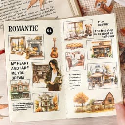 Mr Paper 100Pcs/box Flowering Seasons Series Boxed Stickers Peoples' Handbook Stickers Cute Style DIY Scrapbook Picture Book
