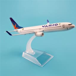 1:400 Diecast Metal Model Plane Toy Children Kids 16 cm Brazilian VARIG Airlines B737 Replica For Collection w Stand