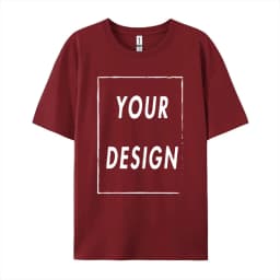 180g Custom Women Men Customised Printed 100% Cotton Short Sleeve Your Logo Photo Brand Text Tee Personalize Graphic Clothing