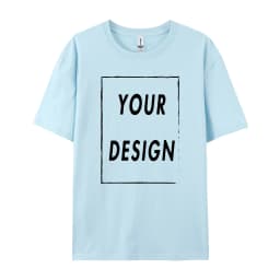 180g Custom Women Men Customised Printed 100% Cotton Short Sleeve Your Logo Photo Brand Text Tee Personalize Graphic Clothing