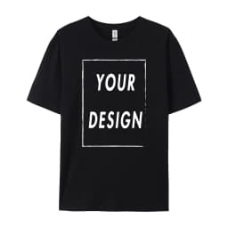 180g Custom Women Men Customised Printed 100% Cotton Short Sleeve Your Logo Photo Brand Text Tee Personalize Graphic Clothing