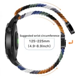 18mm 20mm 22mm Strap for Samsung Galaxy Watch 7 6 5 4 Pro Classic Active 2 braided Solo Loop Bracelet Correa Huawei Watch 4 GT 3