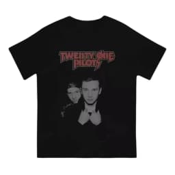 Twenty One Pilots Band World Tour Back T-shirt Women Men Short Sleeve Oversized Rapper Hip Hop Punk Street Harajuku Unisex Tees
