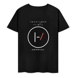 Twenty One Pilots Band World Tour Back T-shirt Women Men Short Sleeve Oversized Rapper Hip Hop Punk Street Harajuku Unisex Tees