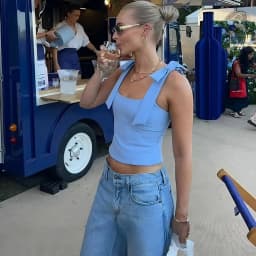 KONDALA Sexy Chic Yellow Bow Tops Women Zipper Tie Up Slim Short Cami Tops Women Fashion 2025 Summer Elegant Y2K Girl Blouses