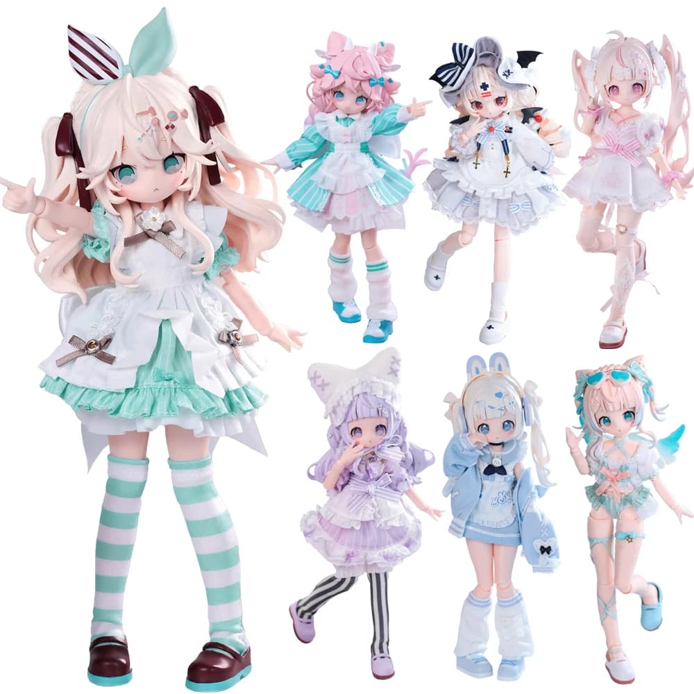 In Stock Wanmeng Sugary 1/8Mjd Blind Box Movable joints Doll Action Figure Doll Trendy Toy Ornaments Figure Cute Gift