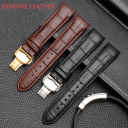 Arc Interface Calf Genuine Leather Watch Band 18mm 19mm 20mm 21mm 22mm 23mm 24mm Suitable for Tissot Seiko Omega Watch Strap