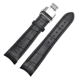 Arc Interface Calf Genuine Leather Watch Band 18mm 19mm 20mm 21mm 22mm 23mm 24mm Suitable for Tissot Seiko Omega Watch Strap