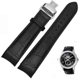 Arc Interface Calf Genuine Leather Watch Band 18mm 19mm 20mm 21mm 22mm 23mm 24mm Suitable for Tissot Seiko Omega Watch Strap