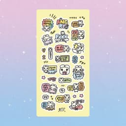 Cartoon Laser Cute Graffiti Korean Rabbit Cat Stickers Hand Account Diary Notebook Planner Scrapbook DIY Decorative Stickers