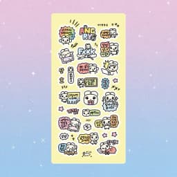 Cartoon Laser Cute Graffiti Korean Rabbit Cat Stickers Hand Account Diary Notebook Planner Scrapbook DIY Decorative Stickers
