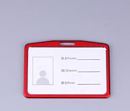 Fashion Cerdit Card Holder Lanyard Aluminum Alloy Work ID Card Holder Business Work Card ID Badge Holder Student Bus Cards Case