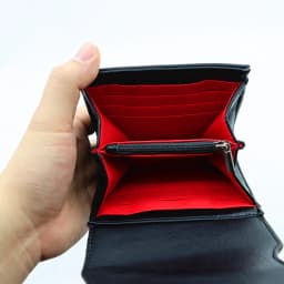 Vegan Black faux leather bat wing wallet Money Card Holders with 3 card slots，Gothic man Handbags Clutch