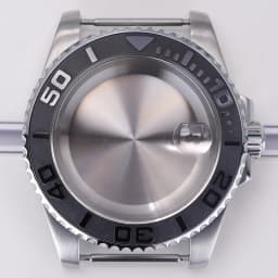 40mm diving watch Case Sapphire Glass For Seiko NH35 NH36 NH34 NH38 2824 Miyota 8215 automatic movement Silver YACHT watch Parts
