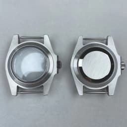 40mm diving watch Case Sapphire Glass For Seiko NH35 NH36 NH34 NH38 2824 Miyota 8215 automatic movement Silver YACHT watch Parts