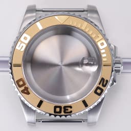 40mm diving watch Case Sapphire Glass For Seiko NH35 NH36 NH34 NH38 2824 Miyota 8215 automatic movement Silver YACHT watch Parts