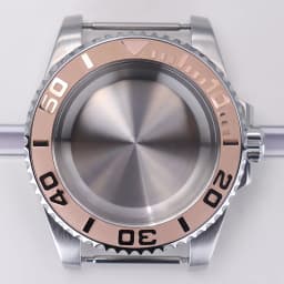 40mm diving watch Case Sapphire Glass For Seiko NH35 NH36 NH34 NH38 2824 Miyota 8215 automatic movement Silver YACHT watch Parts