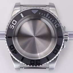 40mm diving watch Case Sapphire Glass For Seiko NH35 NH36 NH34 NH38 2824 Miyota 8215 automatic movement Silver YACHT watch Parts