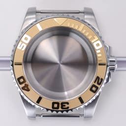 40mm diving watch Case Sapphire Glass For Seiko NH35 NH36 NH34 NH38 2824 Miyota 8215 automatic movement Silver YACHT watch Parts