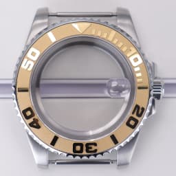 40mm diving watch Case Sapphire Glass For Seiko NH35 NH36 NH34 NH38 2824 Miyota 8215 automatic movement Silver YACHT watch Parts