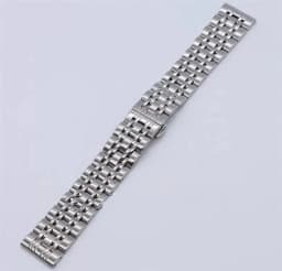 6021# Stainless Steel Solid Seven Bead Watch Band 10 12 13 14 15 16 17 18 19 20 21 22 23 24mm Watch Accessories Watch Straps