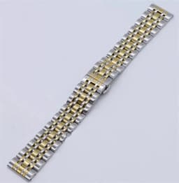 6021# Stainless Steel Solid Seven Bead Watch Band 10 12 13 14 15 16 17 18 19 20 21 22 23 24mm Watch Accessories Watch Straps