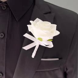 Bride Bridesmaids Bouquet Wedding Flowers Accessories Boutonniere Men White Silk Roses Artificial Bridal Bouquet Centrepiece