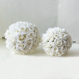 Bride Bridesmaids Bouquet Wedding Flowers Accessories Boutonniere Men White Silk Roses Artificial Bridal Bouquet Centrepiece