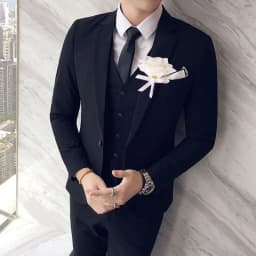 Bride Bridesmaids Bouquet Wedding Flowers Accessories Boutonniere Men White Silk Roses Artificial Bridal Bouquet Centrepiece