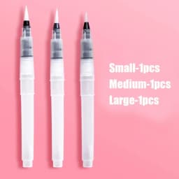 3/7pcs Watercolor Brush Pens Water Storage Function Painting Brushes For Watercolor Art Craft Supplies Artist Accessories