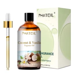 PHATOIL 1PCS 100ml Fragrance Oil For Diffuser Aromatherapy Fruit Carnival Coconut & Vanilla Almond Vanilla Strawberry Aroma Oils