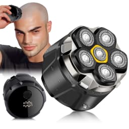 Solimpia Electric Shaver 6 Blade for Men Portable Magnetic Charging Bald Head Trimmer Multi-Functional Shaving Machine 2-pcs Set