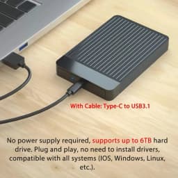 2.5 Inch SSD Case External Hard Disk Drive Adapter SATA HDD Enclosure USB C 3.1 6Gbps For PC MacBook Laptop HD Disk Storage Box