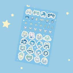 Korea Cute Summer Retro Girl Character Stickers Hand Account Phone Case Notebook Diary Planner Scrapbook DIY Decorative Stickers