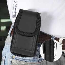 Phone Holster for Nokia 2760 PU Leather Case Men Flip Waist Belt Clip Bag for TCL LG Classic Phone Pouch