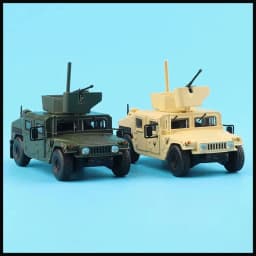 MASSDI 1/64 H1 M1151/Gaz Tiger TANK Alloy Military Model Car Adult Classic Collection Display Gift Souvenir Boy Toy