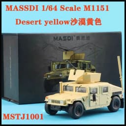 MASSDI 1/64 H1 M1151/Gaz Tiger TANK Alloy Military Model Car Adult Classic Collection Display Gift Souvenir Boy Toy