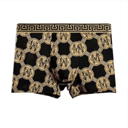4Pcs/Set Men's Underwear Elastic Boxer Shorts Comfortable Breathable Print Men Underpant Sexy Boys Thin Flat Corner Panties