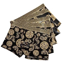 4Pcs/Set Men's Underwear Elastic Boxer Shorts Comfortable Breathable Print Men Underpant Sexy Boys Thin Flat Corner Panties