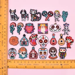 Mexio Day of the Dead PVC shoe Charms Slippers Buckle Fit Wristbands accessories Decoration Bands gift unisex party