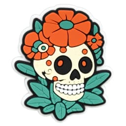Mexio Day of the Dead PVC shoe Charms Slippers Buckle Fit Wristbands accessories Decoration Bands gift unisex party