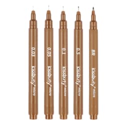 Pigma Micron Fineliner Pens Archival Black Ink Pens,Calligraphy Pens for Writing,Drawing, or Journaling - Assorted Point Sizes